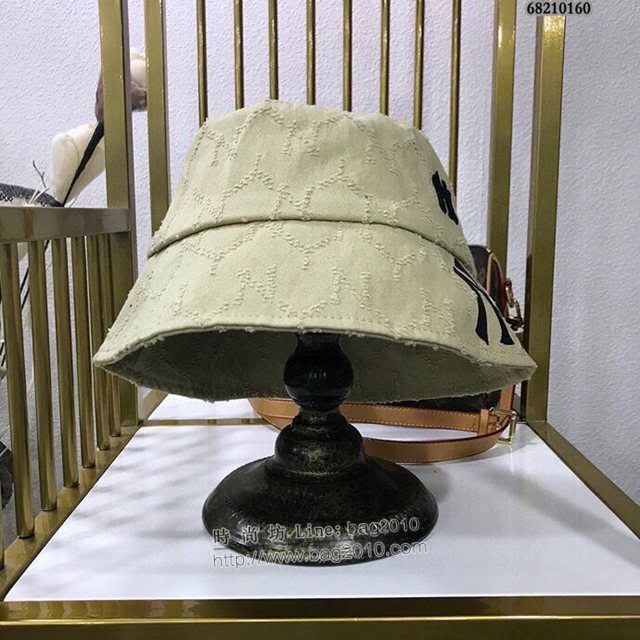 NY男女同款帽子 MLB做舊刺繡漁夫帽遮陽帽  mm1450